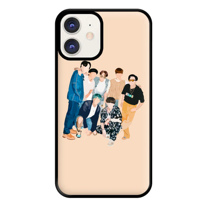 Casual K-Pop Band Band Phone Case for iPhone 12 / 12 Pro