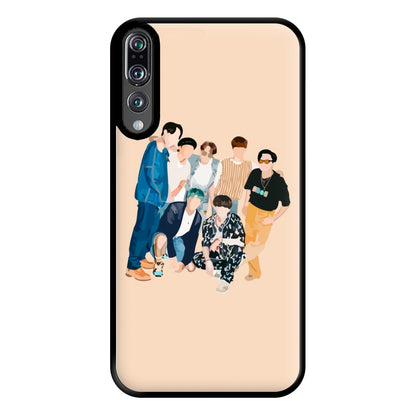 Casual K-Pop Band Band Phone Case for Huawei P20 Pro