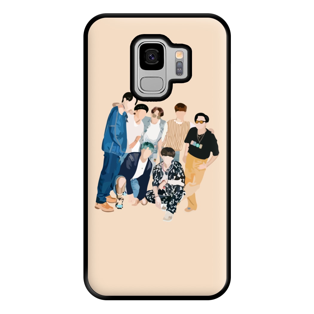 Casual K-Pop Band Band Phone Case for Galaxy S9 Plus