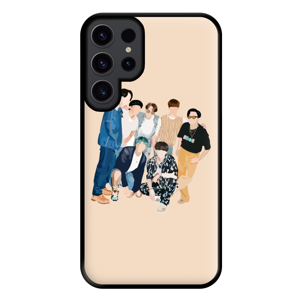 Casual K-Pop Band Band Phone Case for Galaxy S23 Ultra