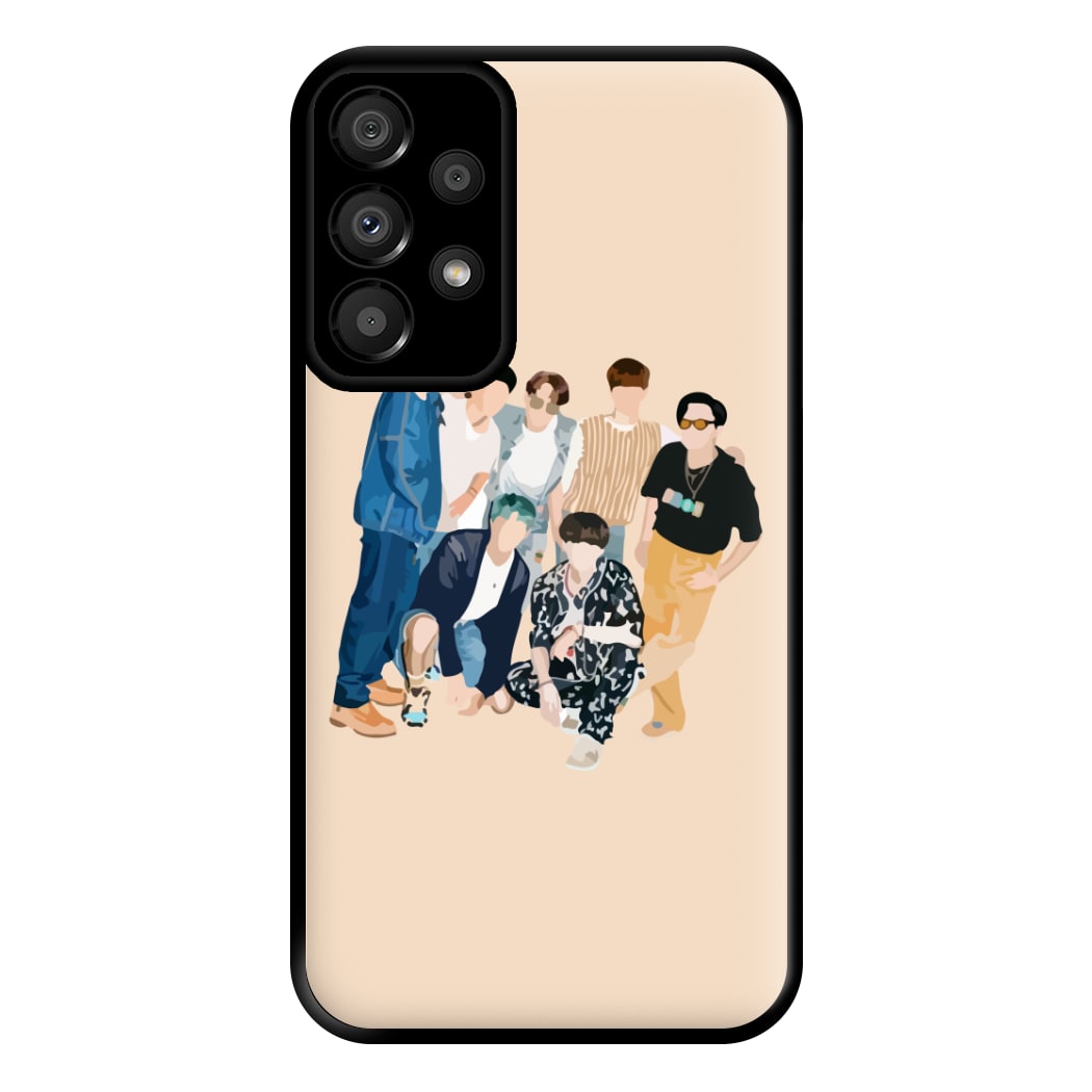 Casual K-Pop Band Band Phone Case for Galaxy A33