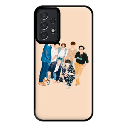 Casual K-Pop Band Band Phone Case for Galaxy A52 / A52s