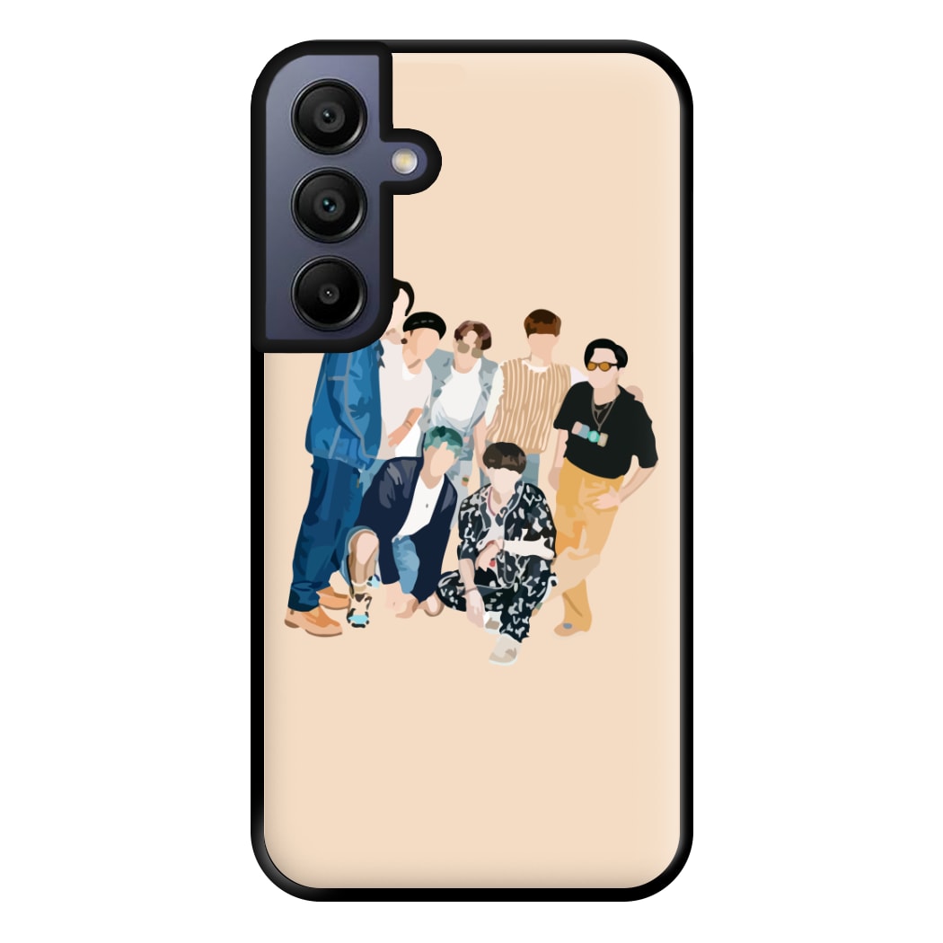 Casual K-Pop Band Band Phone Case for Galaxy A15