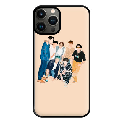 Casual K-Pop Band Band Phone Case for iPhone 13 Pro Max