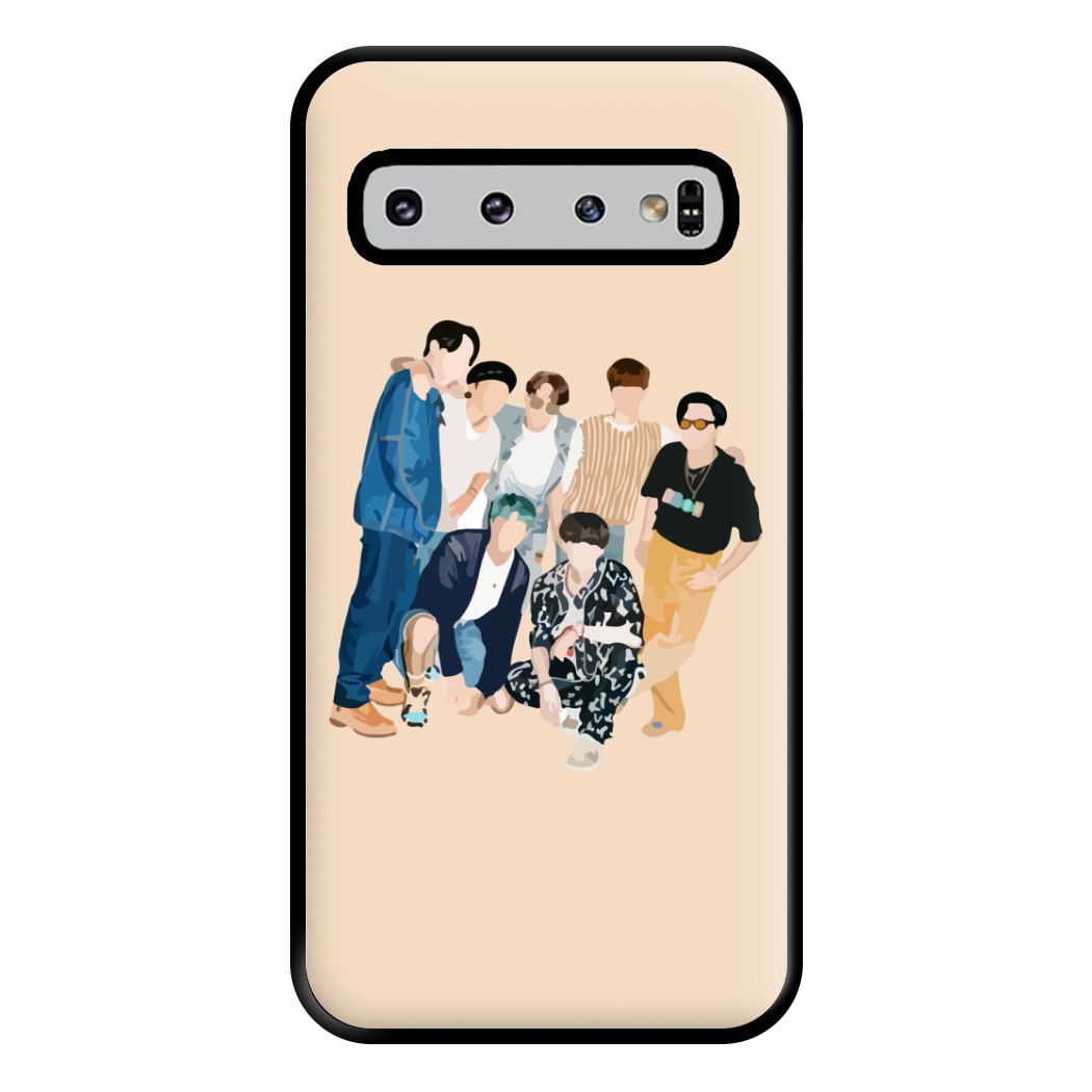 Casual K-Pop Band Band Phone Case for Galaxy S10 Plus