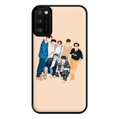 Casual K-Pop Band Band Phone Case for Galaxy A41