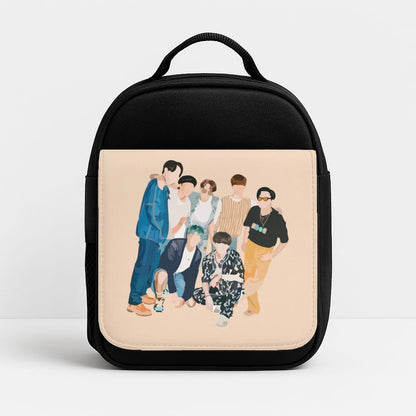 Casual K-Pop Band Band Insulated Lunchbox