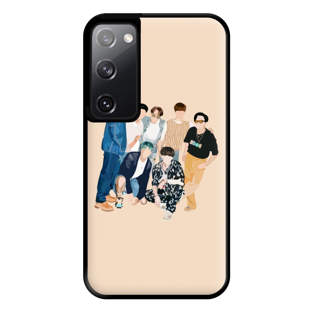 Casual K-Pop Band Band Phone Case for Galaxy S20