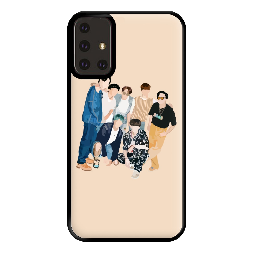 Casual K-Pop Band Band Phone Case for Galaxy A71