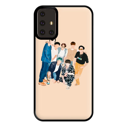 Casual K-Pop Band Band Phone Case for Galaxy A71