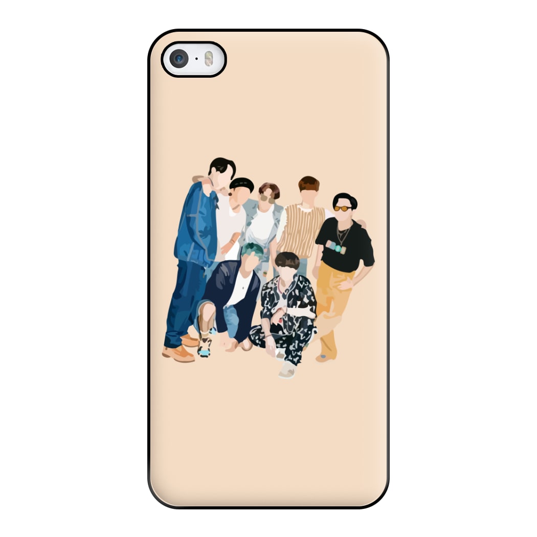 Casual K-Pop Band Band Phone Case for iPhone 5 / 5s / SE 2016