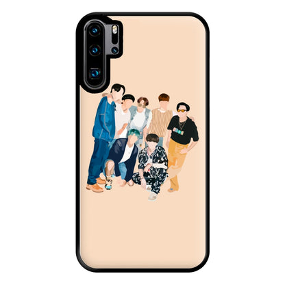 Casual K-Pop Band Band Phone Case for Huawei P30 Pro