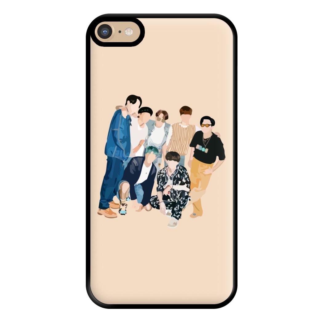 Casual K-Pop Band Band Phone Case for iPhone 6 Plus / 7 Plus / 8 Plus