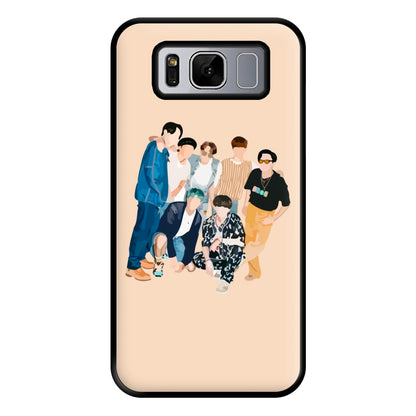 Casual K-Pop Band Band Phone Case for Galaxy S8 Plus