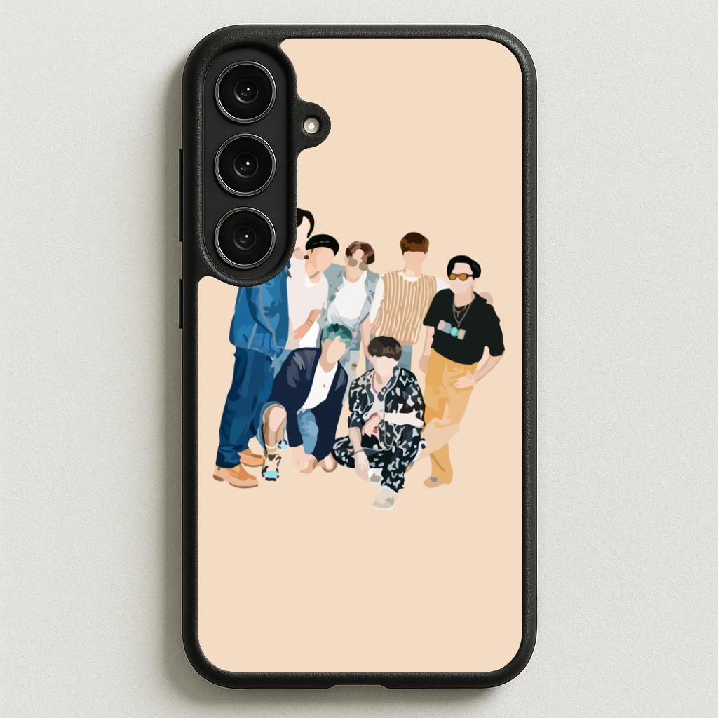 Casual K-Pop Band Band Phone Case for Galaxy S25FE