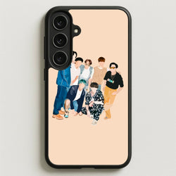 Casual K-Pop Band Band Phone Case for Galaxy S25FE