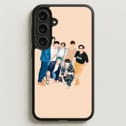 Casual K-Pop Band Band Phone Case for Galaxy S25FE