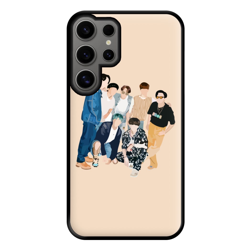 Casual K-Pop Band Band Phone Case for Galaxy S24 Ultra