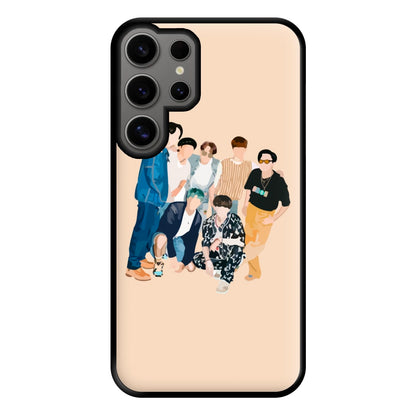 Casual K-Pop Band Band Phone Case for Galaxy S24 Ultra