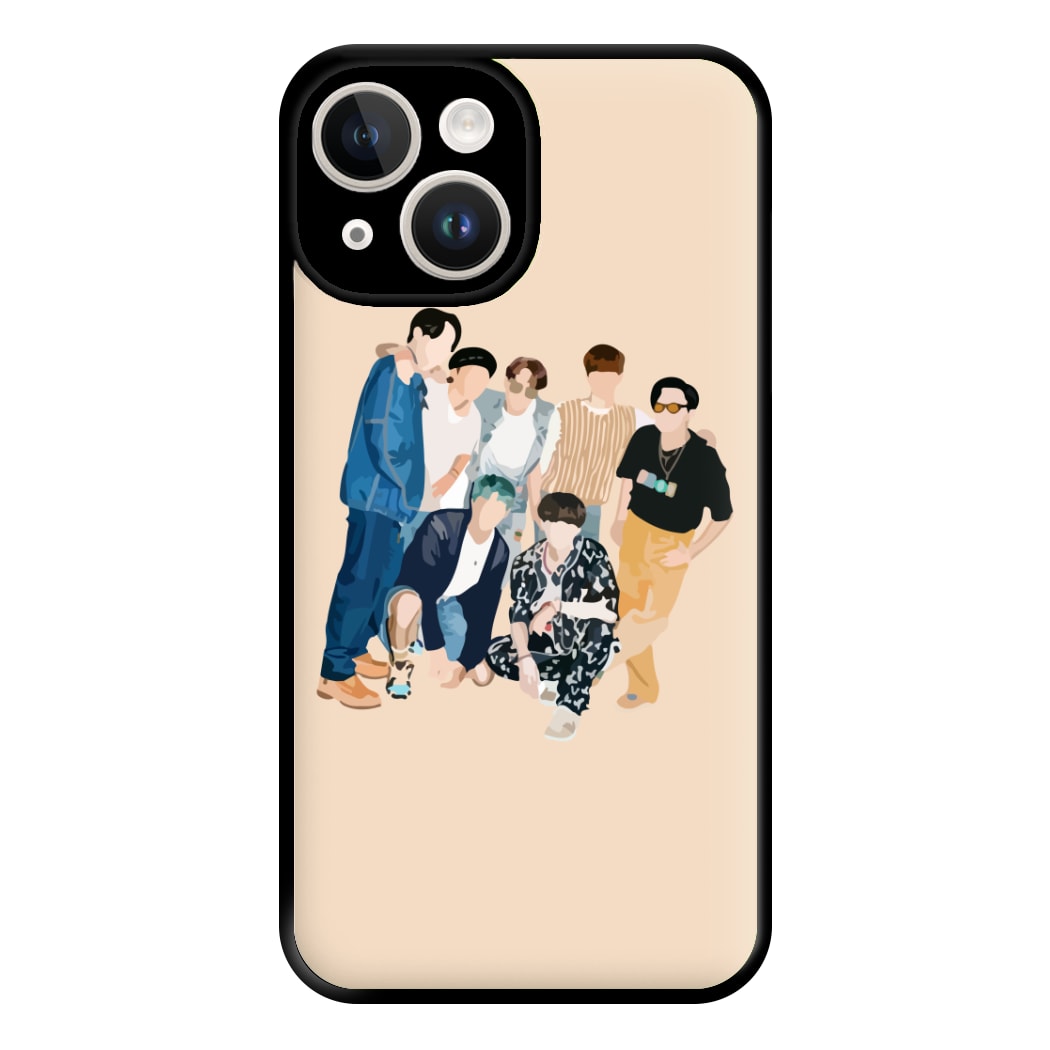 Casual K-Pop Band Band Phone Case for iPhone 14