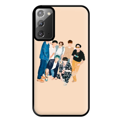 Casual K-Pop Band Band Phone Case for Galaxy Note 20 Ultra