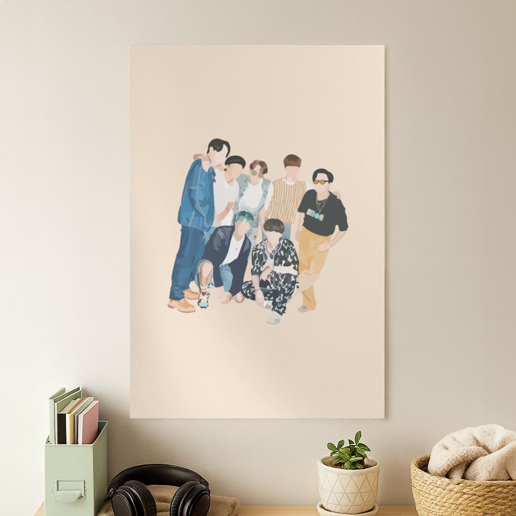 Casual K-Pop Band Band Poster