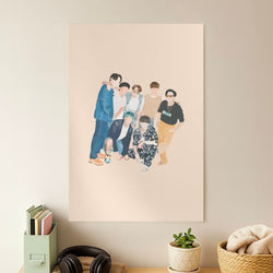Casual K-Pop Band Band Poster