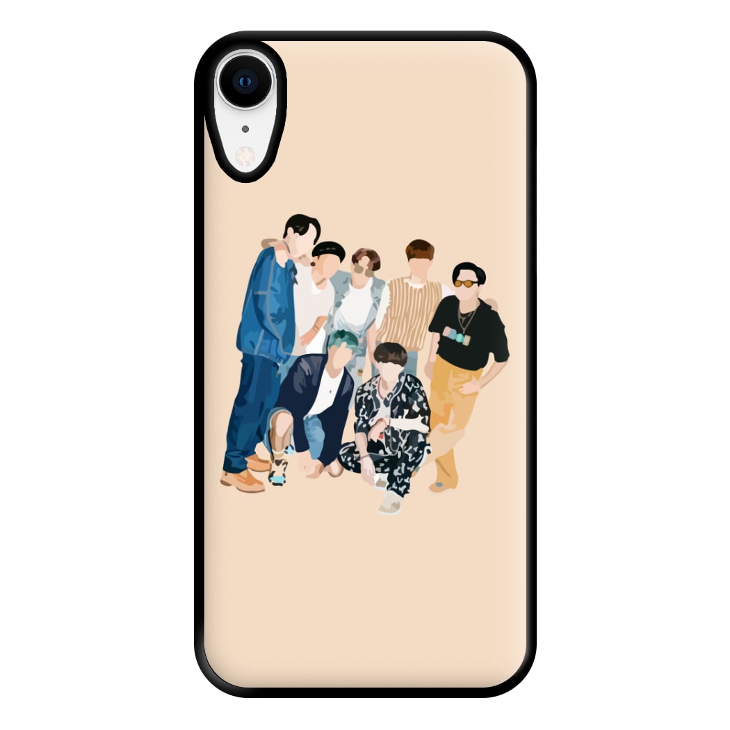 Casual K-Pop Band Band Phone Case for iPhone XR