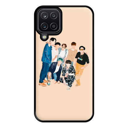 Casual K-Pop Band Band Phone Case for Galaxy A12