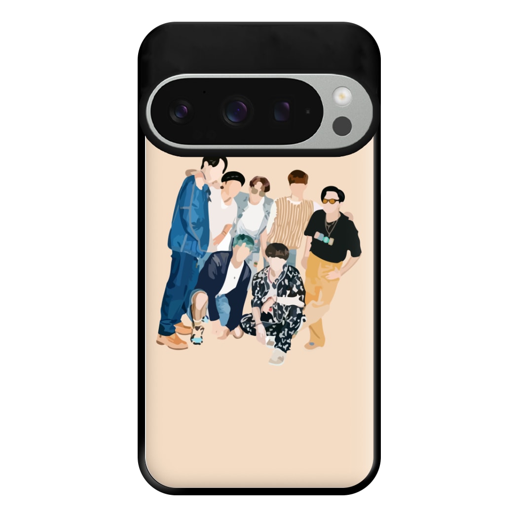 Casual K-Pop Band Band Phone Case for Google Pixel 9 Pro XL