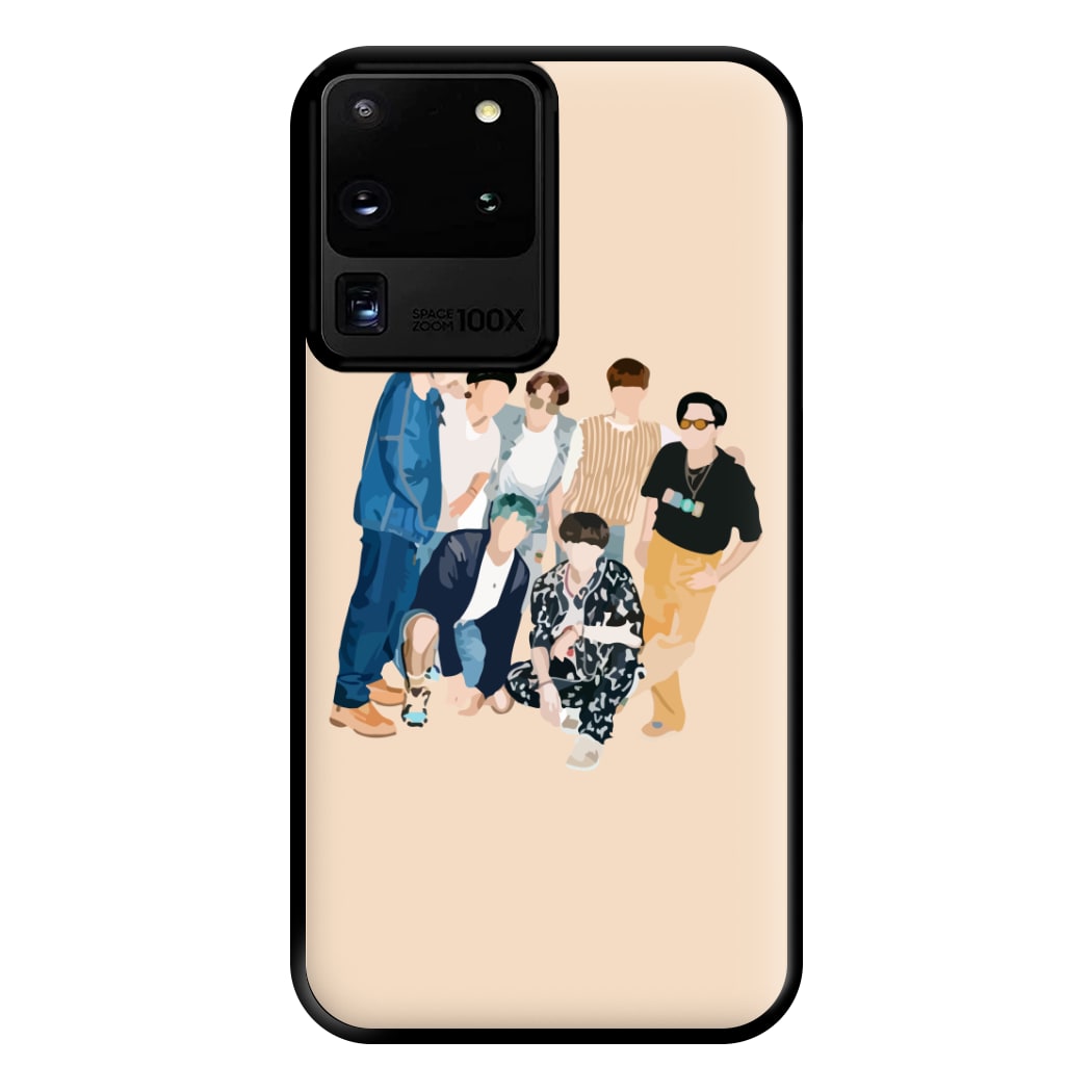 Casual K-Pop Band Band Phone Case for Galaxy S20 Ultra