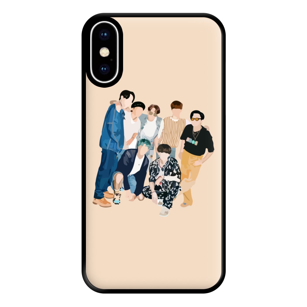 Casual K-Pop Band Band Phone Case for iPhone XS Max