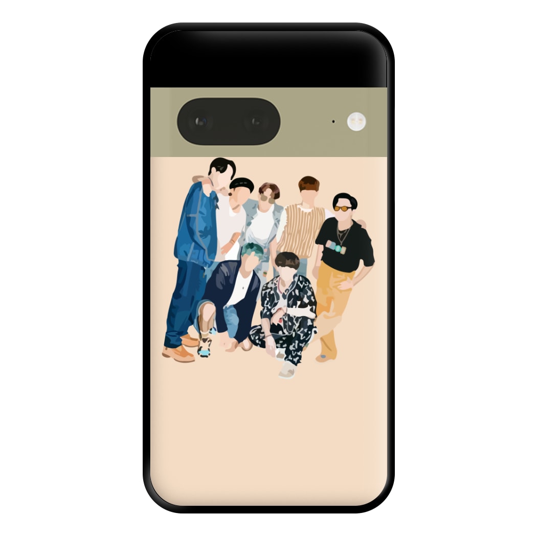 Casual K-Pop Band Band Phone Case for Google Pixel 7a