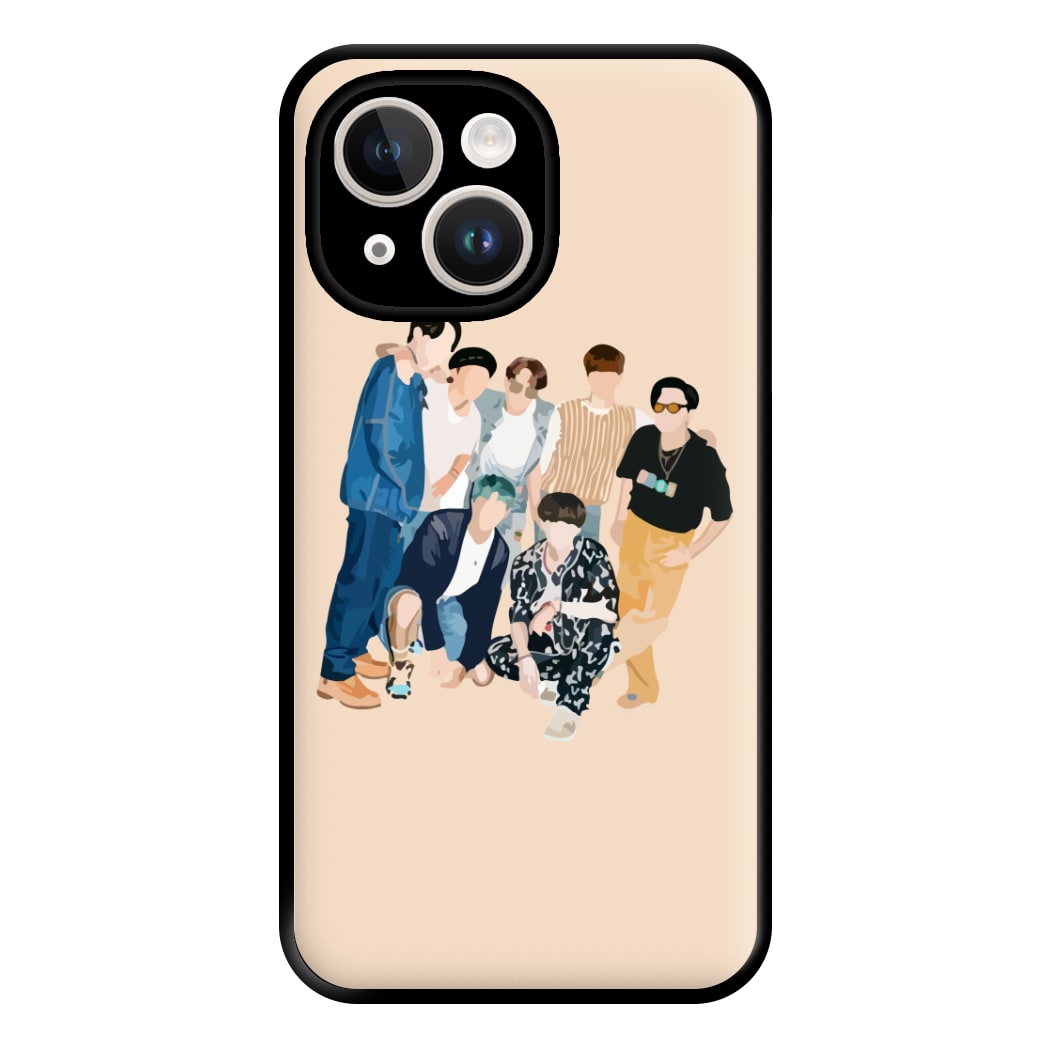 Casual K-Pop Band Band Phone Case for iPhone 14 Plus