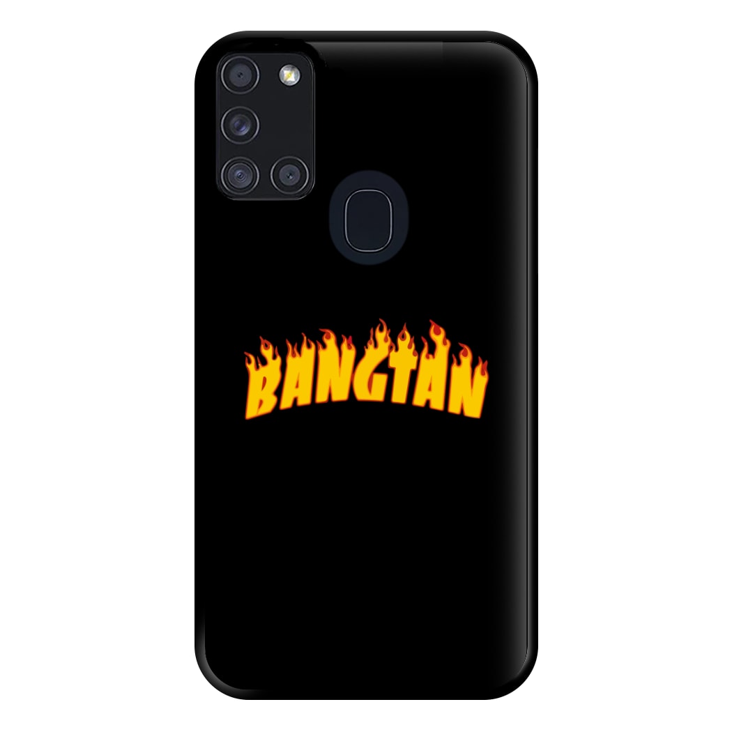 Bangtan Flames - K Pop Phone Case for Galaxy A21s