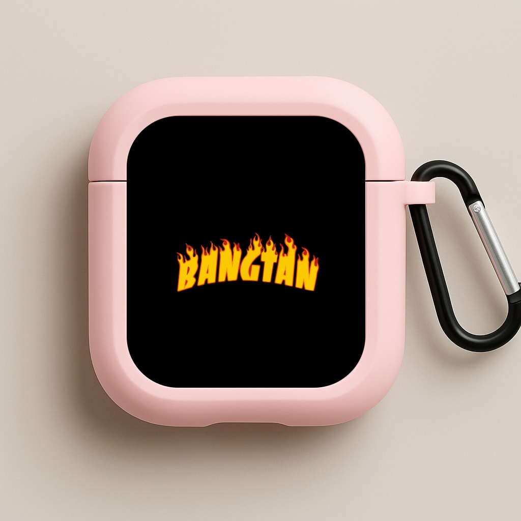 Bangtan Flames - K Pop Pink AirPods Case