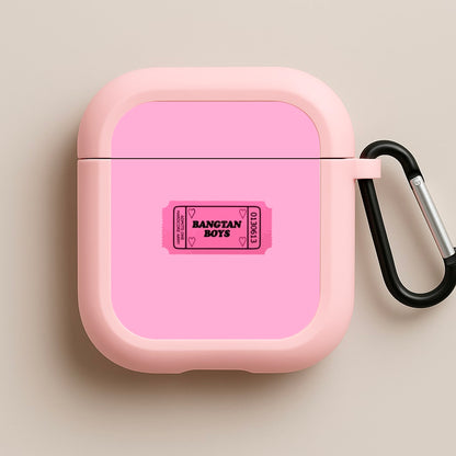 Bangtan Boys Ticket - K Pop Pink AirPods Case