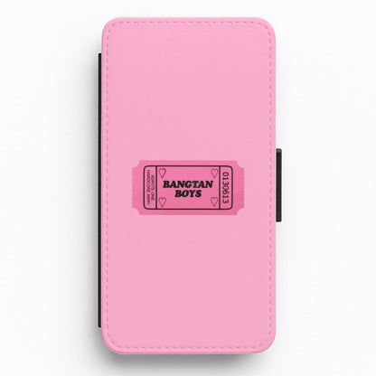 Bangtan Boys Ticket - K Pop Flip / Wallet Phone Case