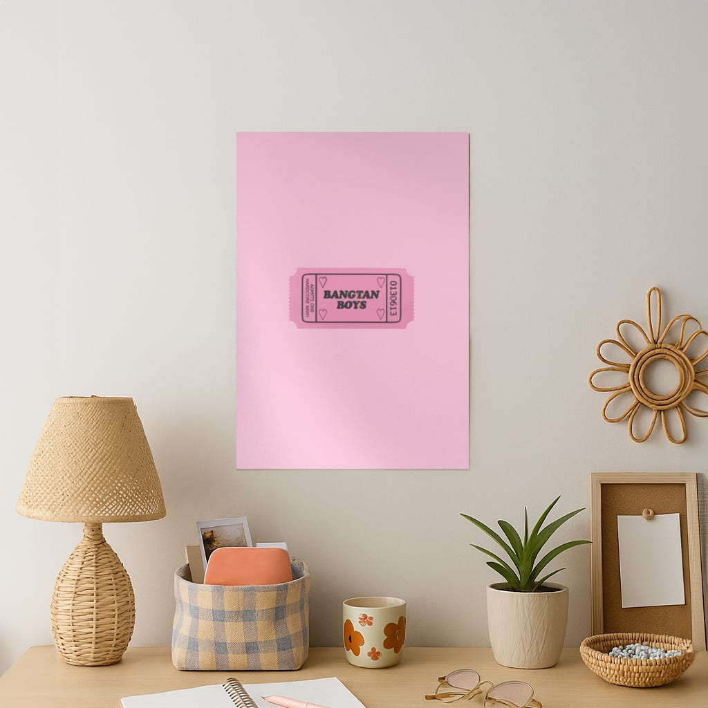 Bangtan Boys Ticket - K Pop Art Print