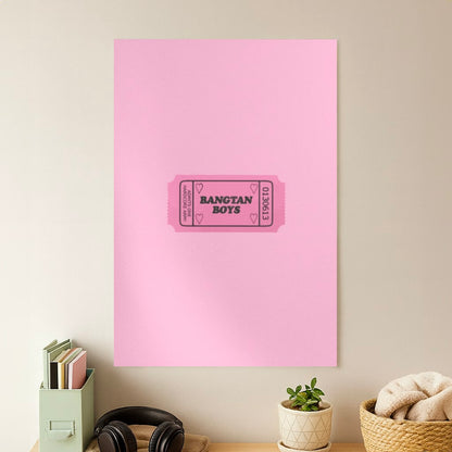 Bangtan Boys Ticket - K Pop Poster