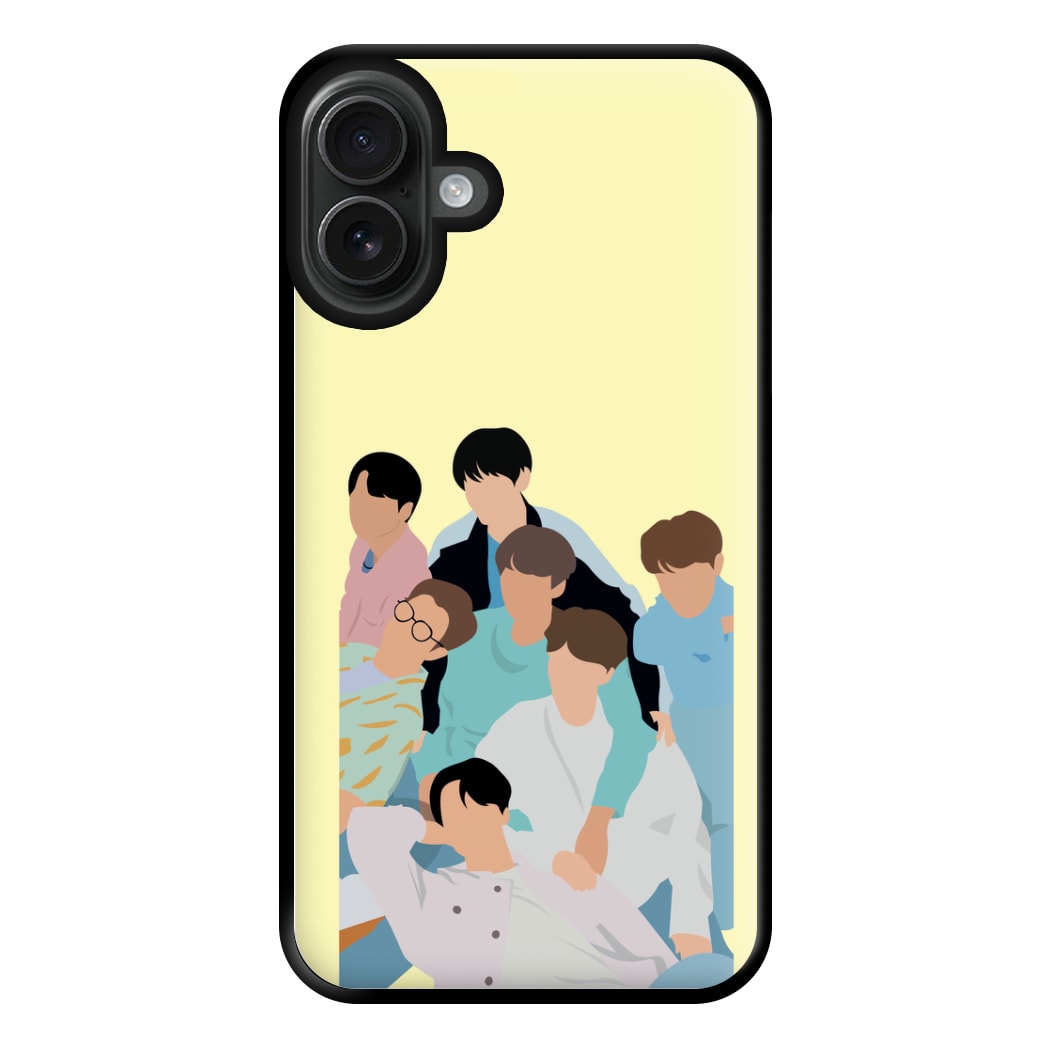 Band Members Of K-Pop Band Phone Case for iPhone 16 Plus