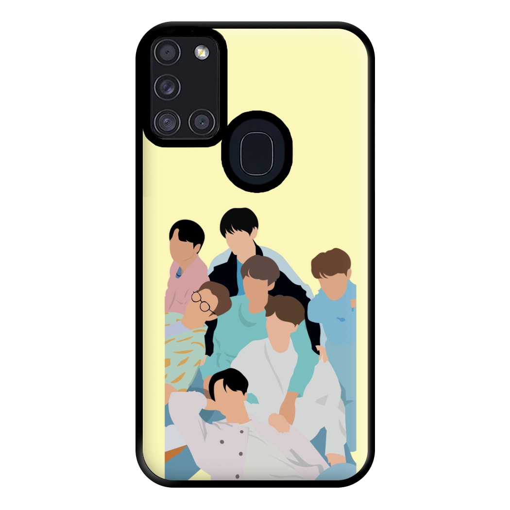 Band Members Of K-Pop Band Phone Case for Galaxy A21s