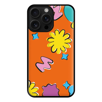 K-Pop Band Flowers Patterns Phone Case for iPhone 16 Pro Max