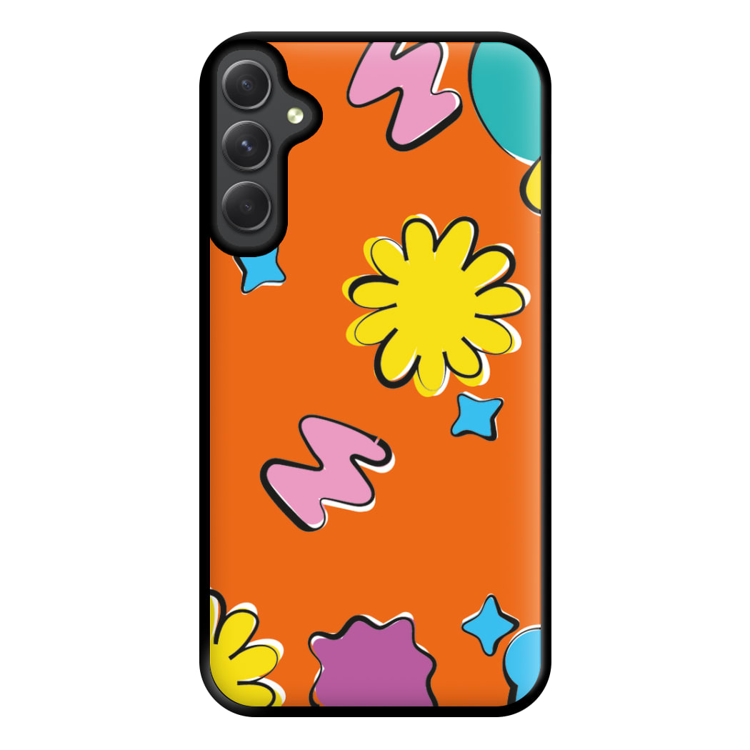 K-Pop Band Flowers Patterns Phone Case for Galaxy A34