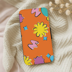 K-Pop Band Flowers Patterns Wallet Phone Case
