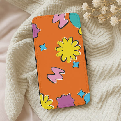 K-Pop Band Flowers Patterns Wallet Phone Case