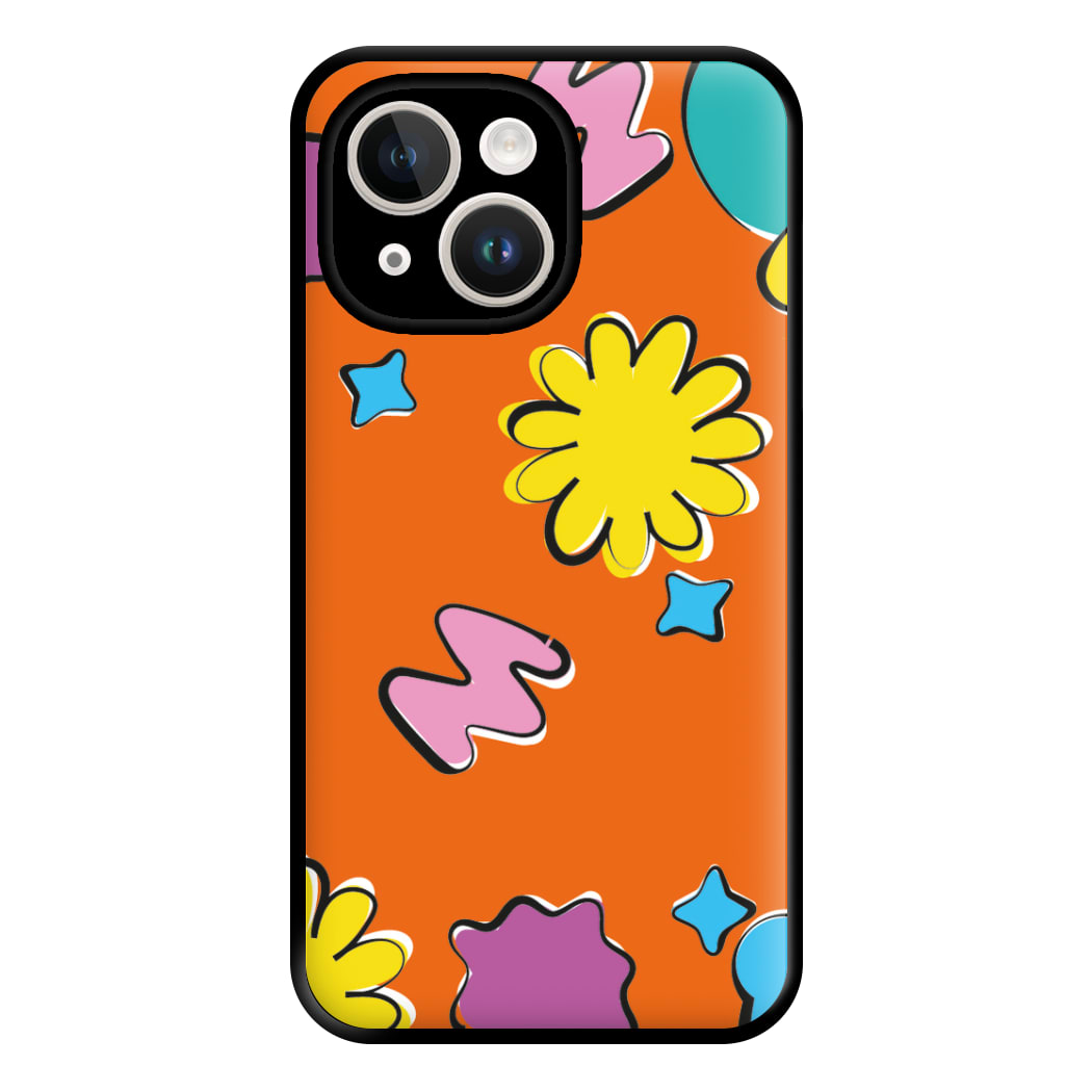 K-Pop Band Flowers Patterns Phone Case for iPhone 14 Plus