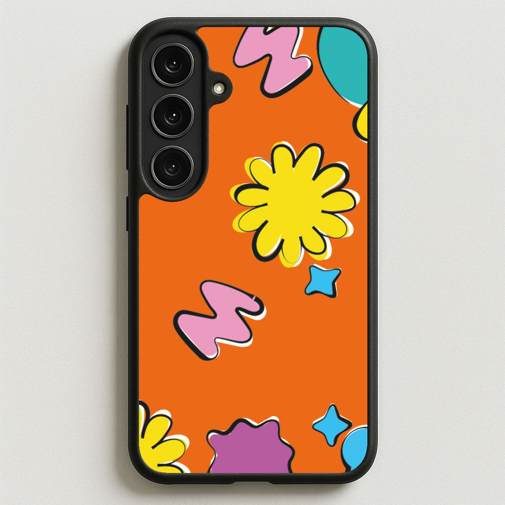 K-Pop Band Flowers Patterns Phone Case for Galaxy S25FE