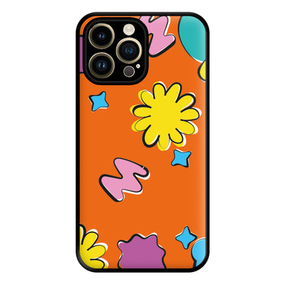 K-Pop Band Flowers Patterns Phone Case for iPhone 14 Pro Max