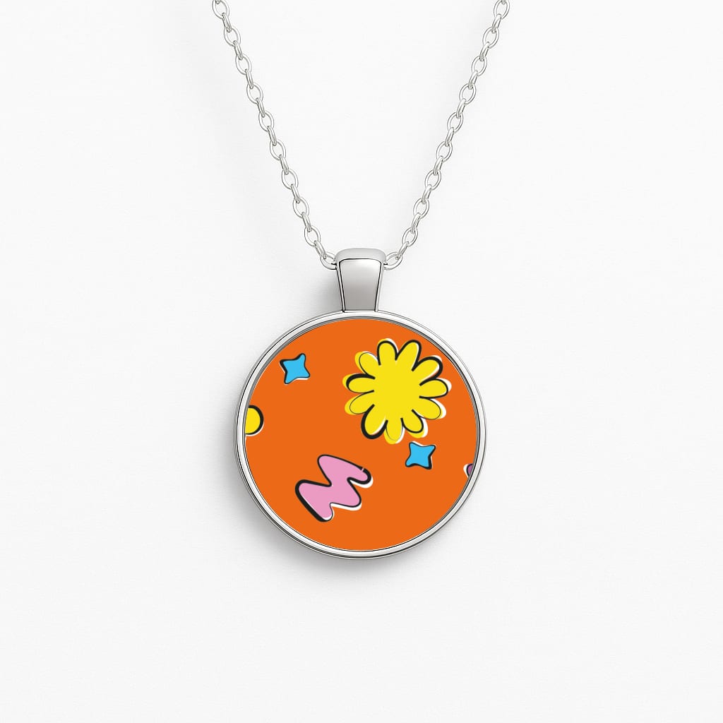 K-Pop Band Flowers Patterns Necklace